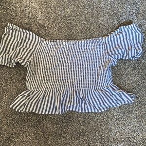 Cropped, off the shoulder Aeropostale shirt